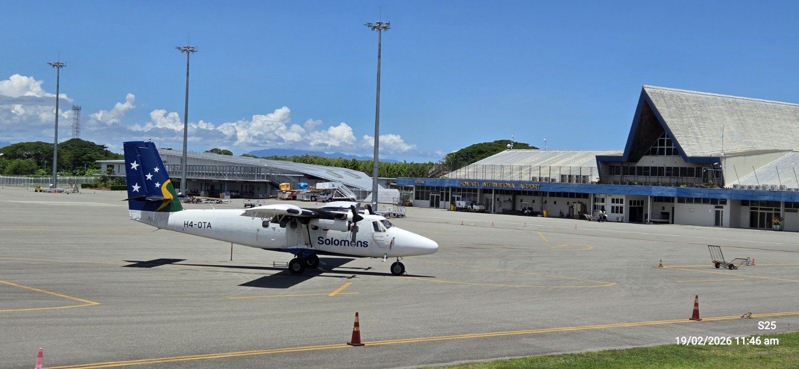 Honiara International Airport terminal and apron